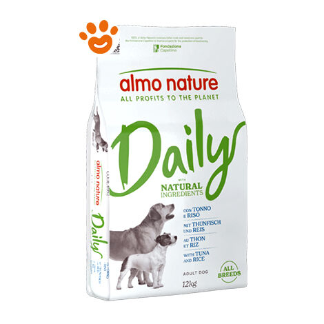 Almo Nature Dog Adult All Breeds Daily Tonno e Riso  - Almo Nature Dog Adult All Breeds Daily Tonno e Riso - Sacco Da 12 Kg