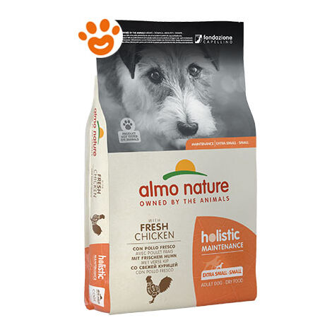 Almo Nature Dog Holistic Adult Extra Small/Small Pollo  - Almo Nature Dog Holistic Adult Extra Small/Small Pollo - Sacco Da 2 Kg