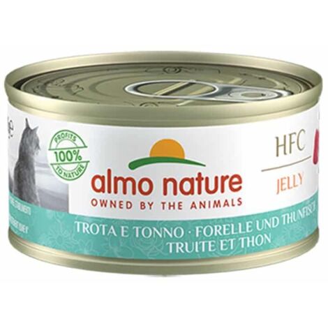 Almo Nature Gatto HFC Jelly Lattina 70gr Trota e Tonno