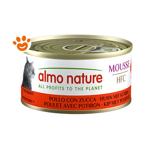 Almo Nature Gatto HFC Mousse 70gr Pollo con Zucca