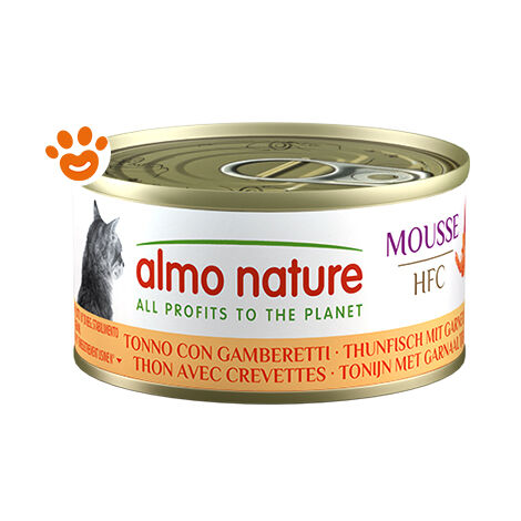 Almo Nature Gatto HFC Mousse 70gr Tonno con Gamberetti