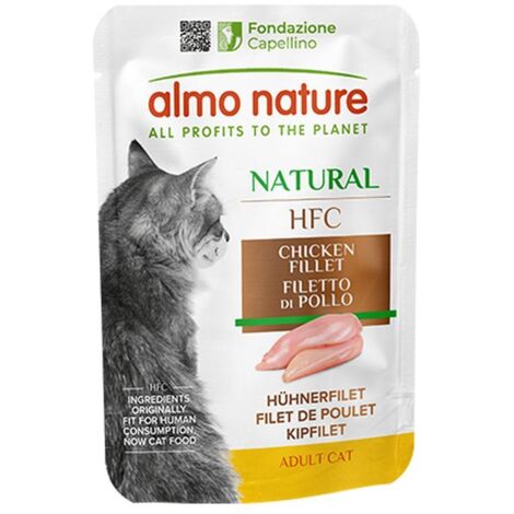 Almo Nature Gatto HFC Natural Gatto busta 55gr Filetto di Pollo