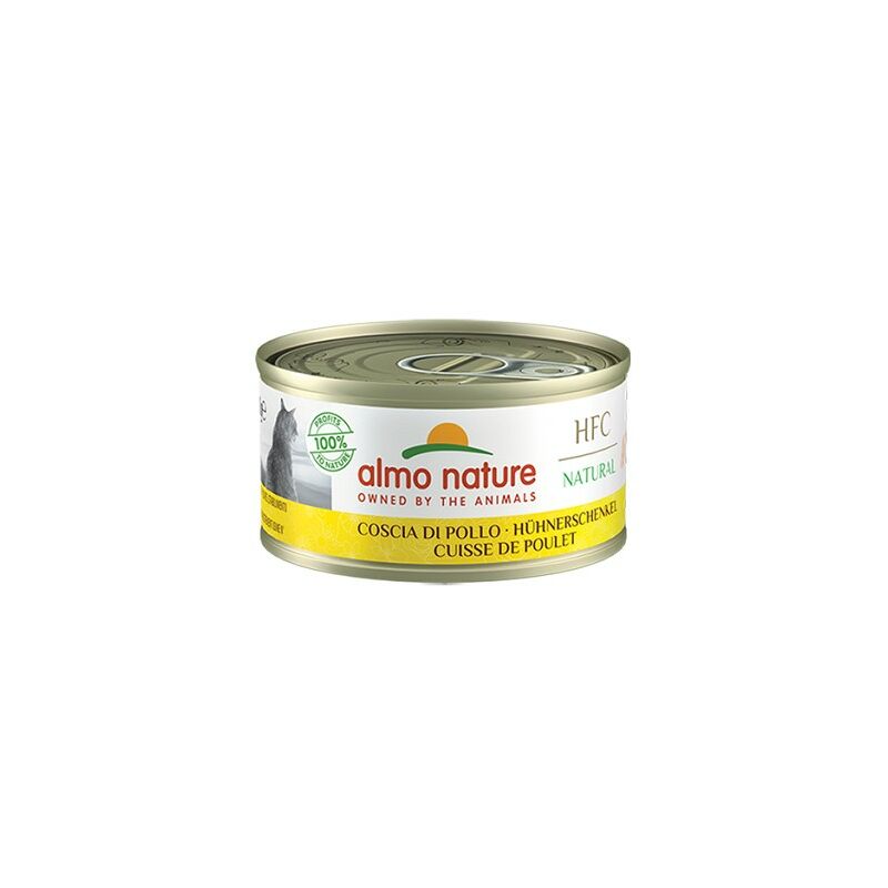 Hfc Natural per Gatto da 70 gr Coscia di Pollo - Almo Nature