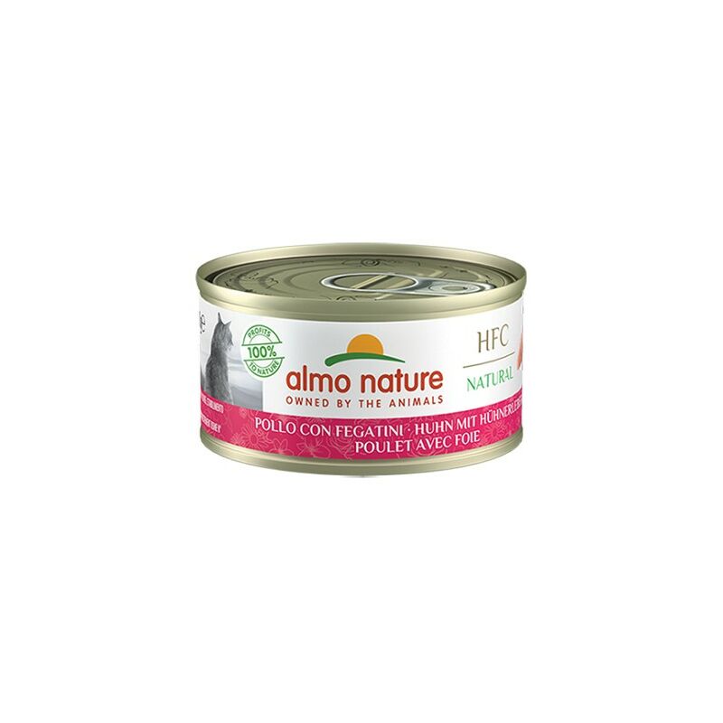 Hfc Natural per Gatto da 70 gr Pollo e Fegato - Almo Nature