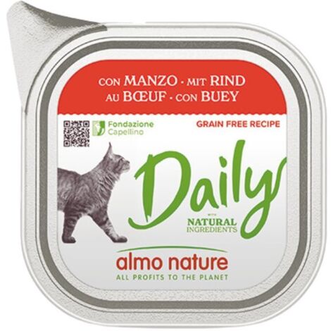 Almo Nature  Täglich  Katzenfutter 100 g - Rindfleisch 100 g
