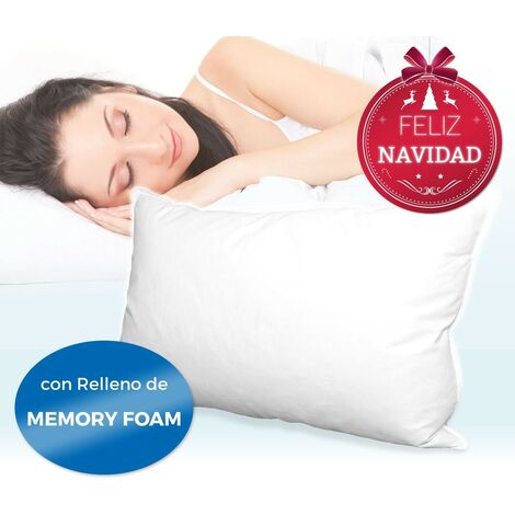 Almohada 100% relleno Memory Foam SALIA hipoalergénico y transpirable