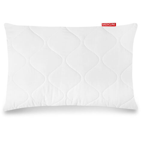 Almohada 70x50 cm antialérgica acolchada microfibra siliconada