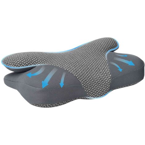 Almohada cervical Gris Espuma Viscoelástica 58 x 36 x 13 cm vidaXL