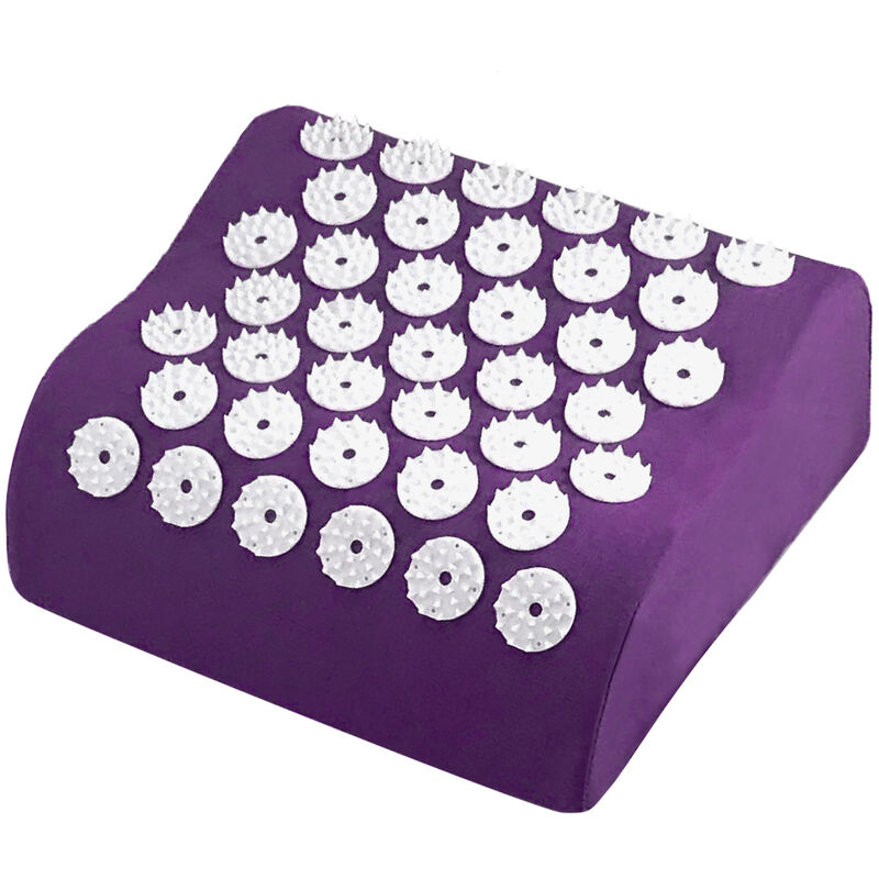 

Almohada de acupuntura Cojin de acupresion Cojin de almohada de masaje con bolsa de almacenamiento para cojin de masaje de cuello, Morado, Almohada