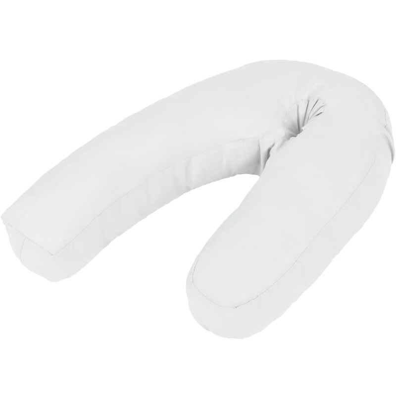 

Almohada de embarazo con forma de J 54x(36-43) cm blanca