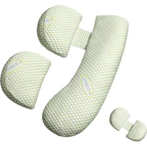 Almohada de embarazo para mujeres embarazadas, almohada suave para el embarazo, soporte para la espalda, las caderas y las piernas, almohada de maternidad con funda extraíble y ajustable.
