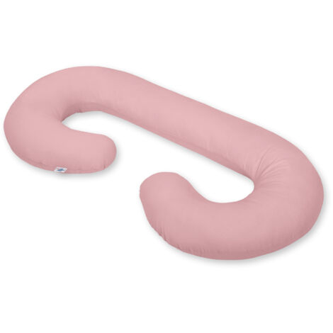 Almohada de embarazo tipo C, funda extraíble para embarazadas, para lactancia - rosa polvoriento