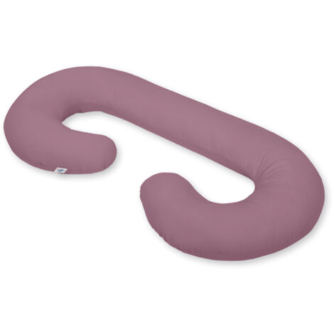Almohada de embarazo tipo C, funda extraíble para embarazadas, para lactancia - rosa retro