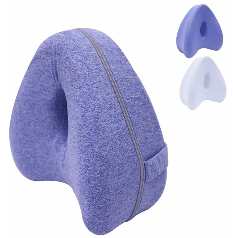 

Almohada de espuma viscoelastica para la rodilla con correa elastica, en forma de corazon, de recuperacion lenta, posicionador de piernas, almohada