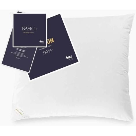 Almohada de plumón de ganso 70% 70x80 Basic Plus Blanco AMZ
