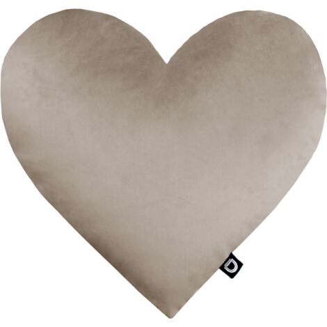 Almohada de terciopelo VE2282  corazón de arena