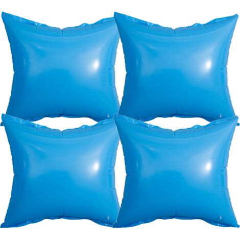 Almohada inflable de piscina de PVC, funda protectora de invierno cuadrada de 120 cm, cojín inflable grande