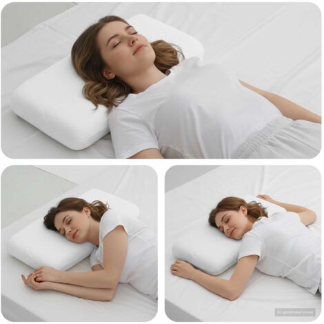 Almohada para dormir 70 x 36 x 11,5 cm Espuma Viscoelástica
