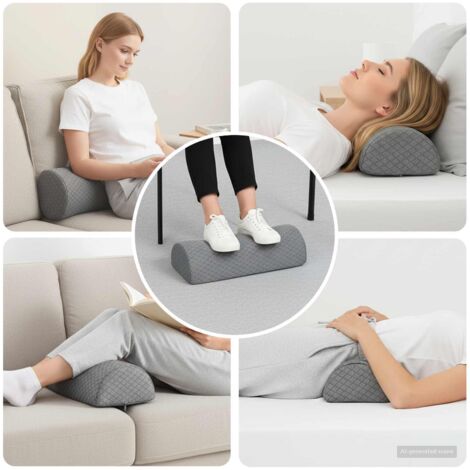 Almohada para Piernas Gris 52 x 20 x 11 cm Espuma Viscoelástica