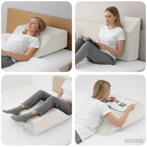 Almohada para Piernas Liso 63 x 52 x 19,5 cm Espuma PU