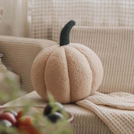 Almohada SOFT LOOP  calabaza beige