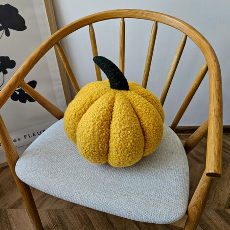 Almohada SOFT LOOP  calabaza mostaza