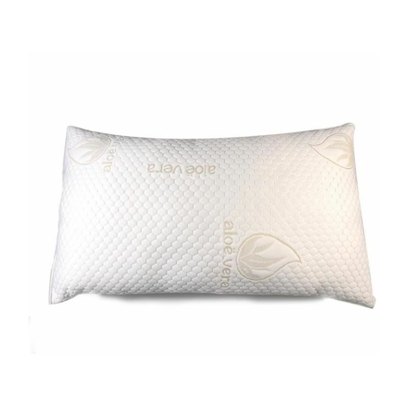 

Almohada viscoelástica 70x40cm-copos con aloe vera-almohada de fibra hueca- ligera-hipoalergénica