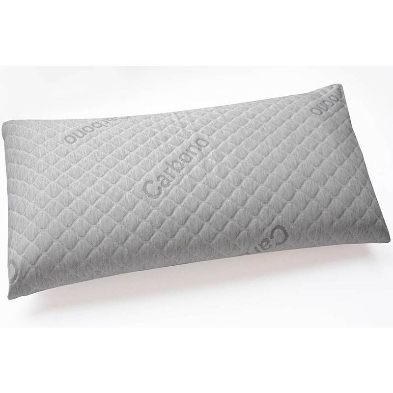 

Almohada Viscoelástica Carbono de alta transpirabilidad y absorción de la humedad, antibacterianas y antialergica 70 x 35 - Kamasof