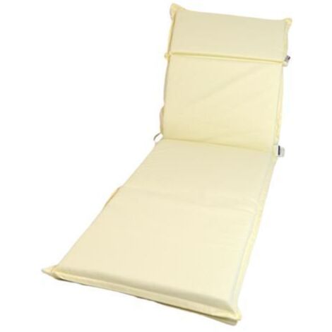 Almohada Zippo crudo para cama 190x60x7 cm – Comodidad para tumbona de jardín