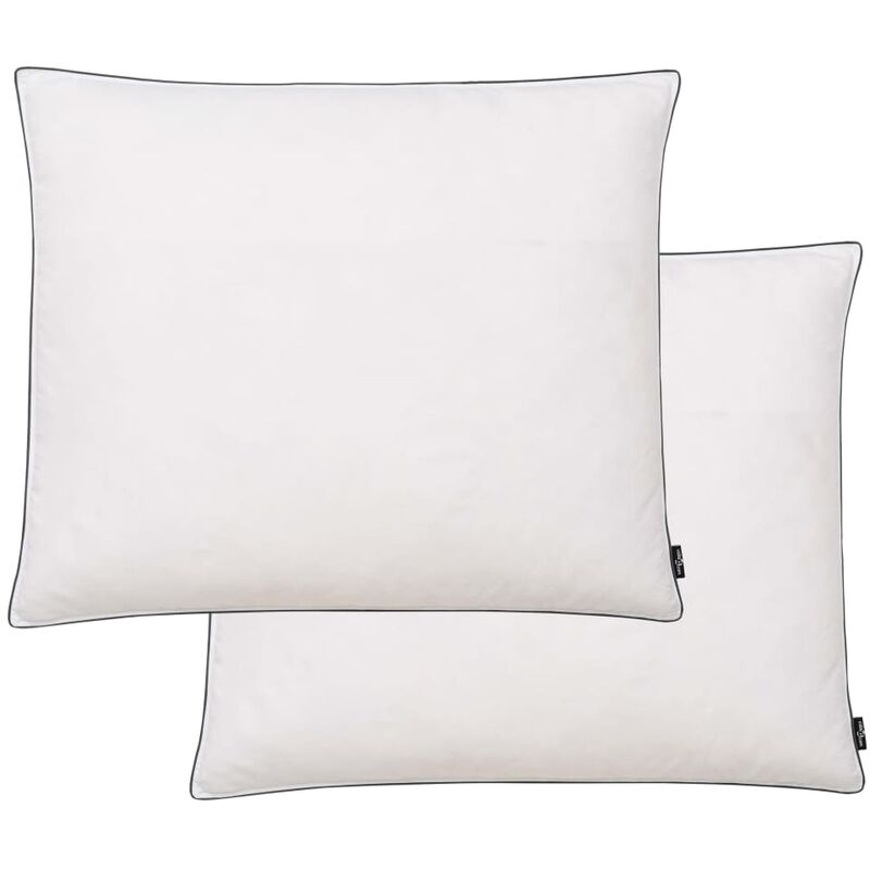 

Almohadas 2 uds relleno plumón/plumas 70x60 cm blanco - Blanco