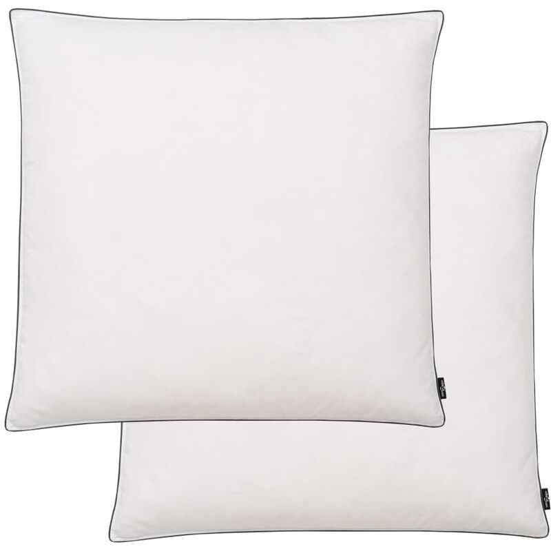 

Almohadas 2 uds relleno plumón/plumas 80x80 cm blanco - Blanco