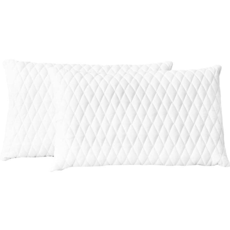 

vidaXL Almohadas 2 Unidades de Espuma Viscoelástica 60x40x14 cm - Blanco