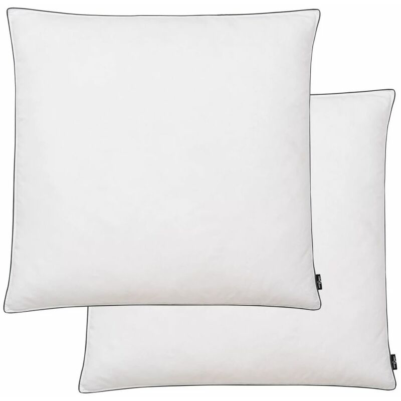 

Almohadas de plumon/plumas 80x80 cm blanco 2 unidades