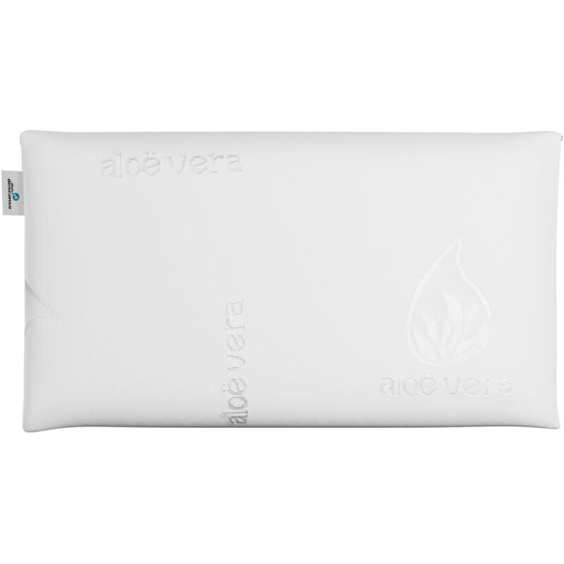 

Almohada Viscoelástica Agatha con Doble Funda, Transpirable, Antiácaros, Termoregulable, Firmeza Media. 90 cm