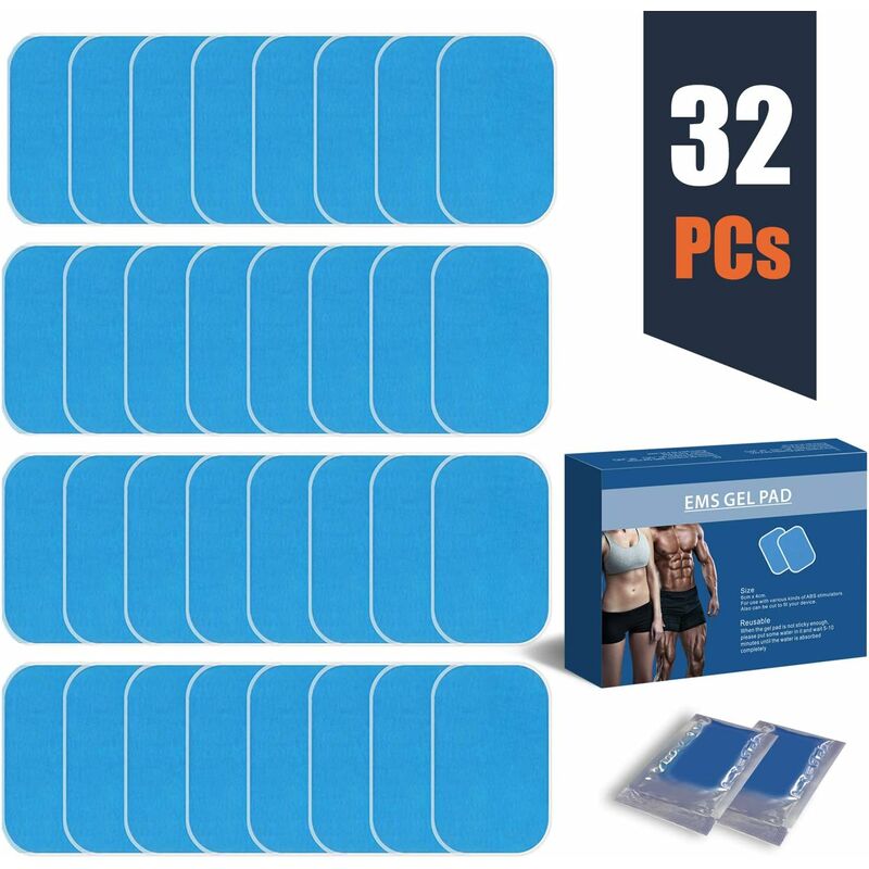 

Almohadilla de gel EMS, hoja de gel de repuesto para tren ABS, hoja de gel de repuesto para entrenador de ampollas EMS, hoja de gel de 32 gel