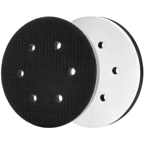 Almohadilla de lijado suave de 150 mm, interfaz de espuma suave para lijado y pulido, con protección acústica (8 agujeros)