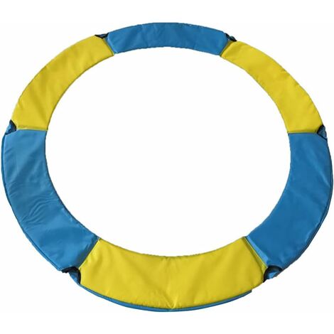Almohadilla de protección de trampolín Cubierta de resorte de protección de seguridad de espuma para proteger el trampolín de los elementos y escombros Diámetro 140 cm