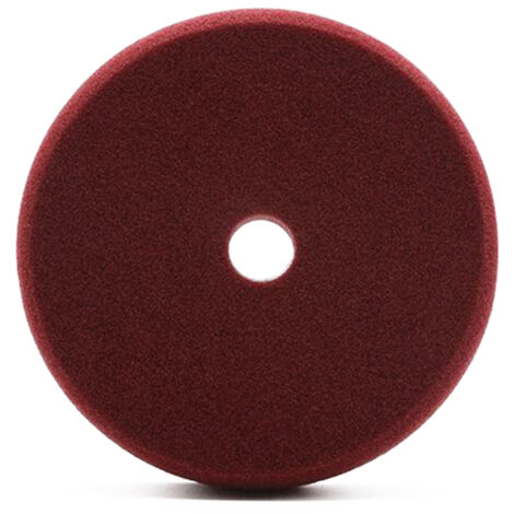 Almohadilla de pulido de 15 cm (6 pulgadas) para coches y yates, esponja de pulido roja, pulido medio, eliminación de arañazos, oxidación y defectos moderados.