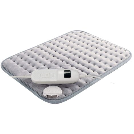 Almohadilla Eléctrica Vellón Gris 100W 40x30cm - 9 Niveles