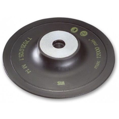 ALMOHADILLA M14 I DE FIBRA PLATO SOPORTE PARA LIJADORA ROTATIVA 125 MM SERIE - SIA