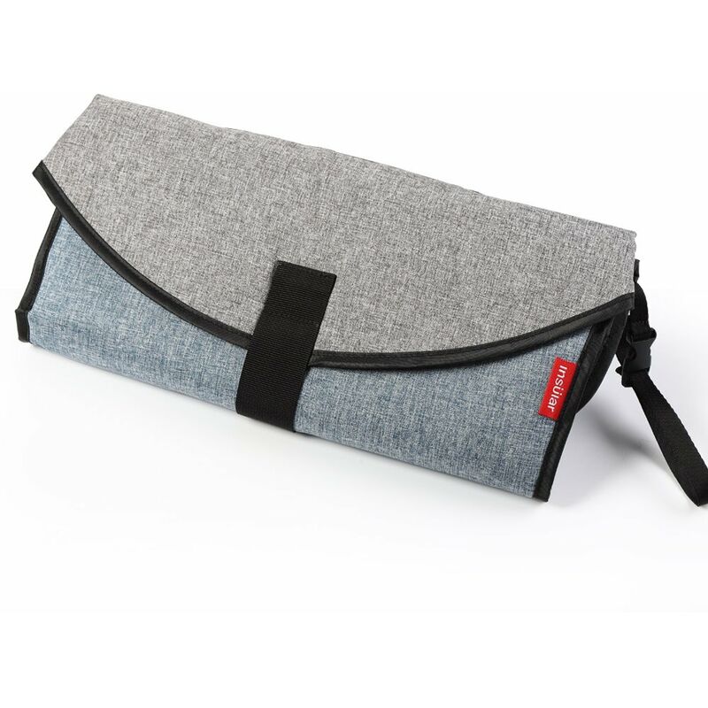 

Almohadilla para cambiar panales insular para bebes, portatil, impermeable, plegable, para bebes, cambiador, bolsa organizadora, para ninos pequenos,