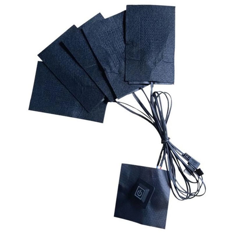 

Almohadilla termica electrica, con 3 configuraciones de temperatura, almohadillas termicas USB, para chaleco,5 en 1