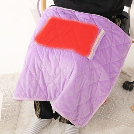 Almohadilla térmica para fisioterapia en casa, manta eléctrica térmica, tamaño: 76 x 40 cm, tipo de enchufe: enchufe UE (gris oscuro).