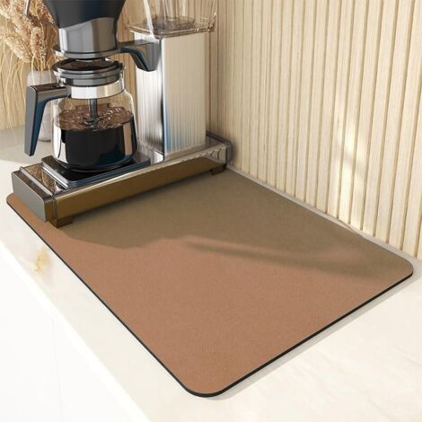 Almohadillas absorbentes para cocina, almohadillas de drenaje para platos, fregadero, protección de encimera, 30x40cm (1 unidad)
