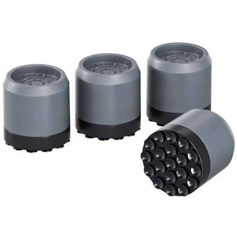 Almohadillas antivibración KZQ para lavadoras, con ventosa fuerte, 8 unidades, elevadores de cama de 6,3 cm, color gris