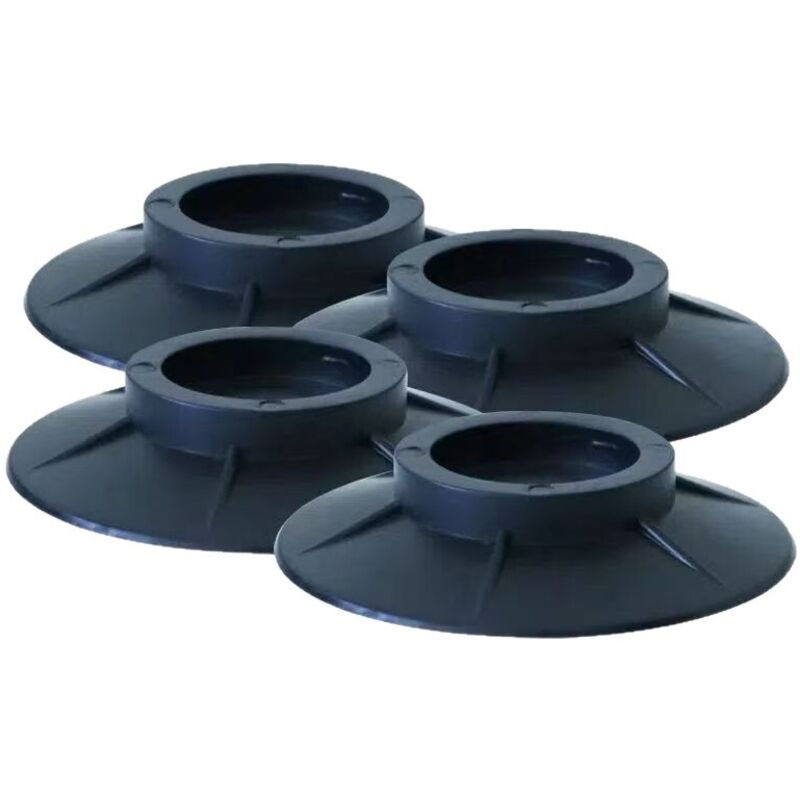 Almohadillas antivibración para lavadora (4 unidades), almohadillas de goma antivibración para secadora, color negro