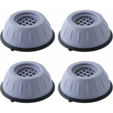 Almohadillas antivibratorias para lavadoras (4 unidades), goma antideslizante, amortiguación de impactos y ruido, XU, para lavadoras y refrigeradores, 3 cm de altura. KZQ - KZQ