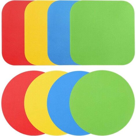 Almohadillas de agarre de goma KZQ (paquete de 8), pinza multifuncional para abrir frascos y salvamanteles de cocina para personas mayores, niños, mujeres y personas con manos débiles.