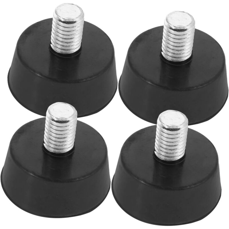 Almohadillas de goma ajustables con tornillos para muebles (4 piezas) y protectores antideslizantes para suelos de sillas y armarios.