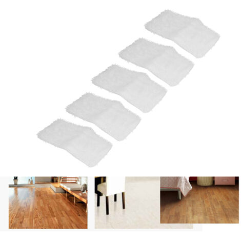 Almohadillas de microfibra de repuesto para fregona - [SK140/SK115/SK410/SK435/SK460/SS460WM] - 5 almohadillas blancas absorbentes